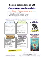 Aperçu - Préparation de séance / Séance complète - Compétences Psycho-sociales CE/CM - Estime de soi et différences - Adèle et la nouvelle élève - 1 histoire + 4 ateliers 45/60min - Page de couverture