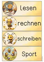 Vorschau - Bildkarten - Tagestranzparenz-Schilder Hummelklasse - Seite 3