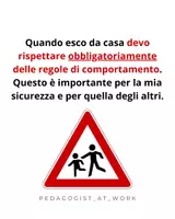 anteprima - Materiale di supporto/inclusione - Storia sociale Il buon comportamento in strada - Pagina 1