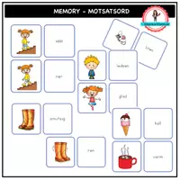förhandsvisning - Memory - motsatsord - försättsblad
