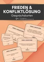 Vorschau - Arbeitsblätter - Frieden und Konfliktlösung - 16 Gesprächskarten - Deckblatt