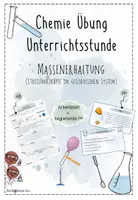 Vorschau - Stundenentwürfe - Massenerhaltung - Streichholzköpfe | Chemie Übung 8 | fertige Unterrichtsstunde | sofort einsetzbar - Deckblatt