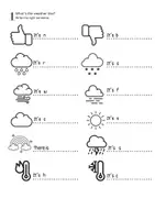 Aperçu - Feuilles d'exercices - Worksheets: what's the weather like? - Page 2