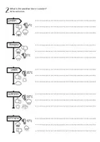 Aperçu - Feuilles d'exercices - Worksheets: what's the weather like? - Page 3
