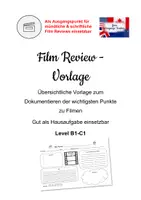 Vorschau - Merkblätter - Film Review - Vorlage - beliebig einsetzbar - Deckblatt