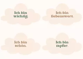 Vorschau - Präsentationen/Tafelbilder - Affirmationskärtchen boho beige - Seite 2