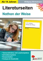 Vorschau - Arbeitsblätter - Nathan der Weise Literaturseiten | Lessing, Aufklärung, Ringparabel, Toleranz, Textarbeit | Deutsch Sekundarstufe I II Klasse 8-13 Lösungen - Deckblatt