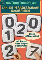Vorschau - Fördermaterial/Inklusion - Instruktionsplan: Ziffern im Rasierschaum nachspuren - Deckblatt