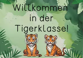 Vorschau - Bildkarten - Willkommensschilder Tigerklasse - Seite 2