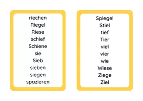 Vorschau - Arbeitsblätter - i / ie - Wörter - Seite 2