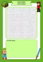 Vorschau - Arbeitsblätter - Word search - Block World - Seite 2