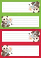 Vorschau - Anderer Materialtyp - Namensschilder Klassentier Panda / Pandaklasse - Seite 2
