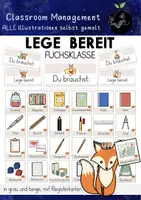 Vorschau - Poster - Lege bereit Karten - du brauchst Fuchsklasse | 250+ Arbeitmaterialien - Deckblatt