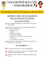 anteprima - Materiale di supporto/inclusione - LE REGIONI DEL SUD ITALIA + ISOLE - MAPPE PER LA CLASSE 5^ - Pagina di copertina