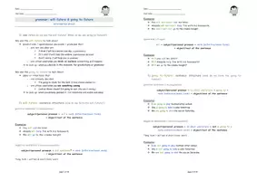 Vorschau - Arbeitsblätter - Jg. 8 ENG, will-future und going to-future - Deckblatt