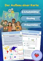 Vorschau - Arbeitsblätter - Der Aufbau einer Karte (Arbeitsblätter & Präsentation) - Deckblatt