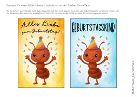 Vorschau - Anderer Materialtyp - Geburtstag feiern in der Ameisenklasse - Seite 1