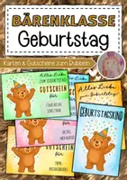 Vorschau - Anderer Materialtyp - Geburtstag feiern in der Bärenklasse - Deckblatt
