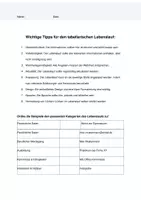 Vorschau - Arbeitsblätter - tabellarischer Lebenslauf - Seite 1
