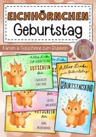Vorschau - Anderer Materialtyp - Geburtstag feiern in der Eichhörnchenklasse - Deckblatt