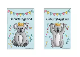 Vorschau - Bildkarten - Koalaklasse - Geburtstagsschilder / Geburtstagsaufsteller - Seite 2