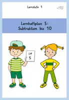 Vorschau - Unterrichtsreihen - Selbstlernheft: Mathe Lernstufe 1 Lernheft 5 (Subtraktion bis 10) - Deckblatt