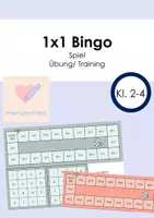 Vorschau - Spiele - 1x1 Bingo (Reihen + Quadratreihe) - Deckblatt