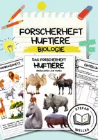 Vorschau - Arbeitsblätter - Forscherheft - Huftiere - Eigenständiges Arbeiten - Deckblatt