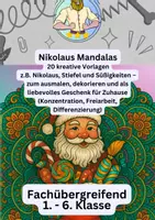 Vorschau - Mal- und Bastelvorlagen - Nikolaus Mandalas Ausmalbilder - Deckblatt