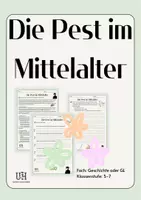 Vorschau - Arbeitsblätter - Die Pest im Mittelalter - Deckblatt