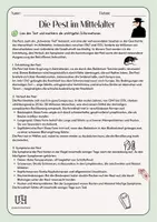 Vorschau - Arbeitsblätter - Die Pest im Mittelalter - Seite 1