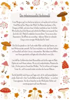 Vorschau - Arbeitsblätter - Geschichte "Der geheimnisvolle Herbstwald" - Deckblatt