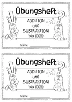 Vorschau - Arbeitsblätter - Halbschriftliche Addition und Subtraktion bis 1000 I Übungsheft - Seite 1