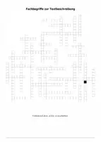 Vorschau - Quiz - Materialpaket „Kreuzworträtsel Abschlussprüfung Deutsch“ - Seite 1