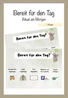 Vorschau - Arbeitsblätter - Morgenritual 1. Klasse - Bereit für den Tag - Deckblatt