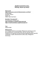 Vorschau - Merkblätter - Writing - About my family (Merkblatt) - Seite 1