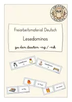Vorschau - Spiele - Freiarbeitsmaterial Deutsch: Lesedominos zu den Lauten -ng und -nk (Kl. 1/2) - Deckblatt