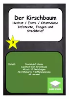 Vorschau - Arbeitsblätter - Der Herbst- Ernte und Obstbäume Kirsche - Deckblatt
