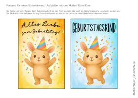 Vorschau - Anderer Materialtyp - Geburtstag feiern in der Hasenklasse - Seite 1