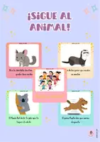 Vista previa - Otros - ¡Sigue al animal! - Psicomotricidad - Portada