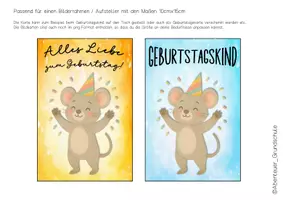 Vorschau - Anderer Materialtyp - Geburtstag feiern in der Mausklasse - Seite 1