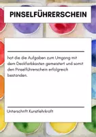 Vorschau - Arbeitsblätter - Pinselführerschein - Deckblatt