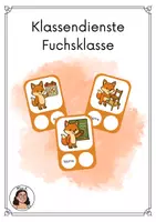Vorschau - Fördermaterial/Inklusion - Klassendienste Fuchsklasse, Fuchsbilder - Deckblatt
