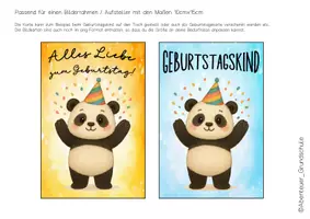Vorschau - Anderer Materialtyp - Geburtstag feiern in der Pandaklasse - Seite 1