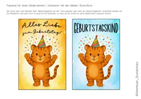 Vorschau - Anderer Materialtyp - Geburtstag feiern in der Tigerklasse - Seite 1