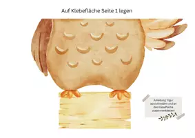 Vorschau - Mal- und Bastelvorlagen - Türschild Eulenklasse - Seite 2