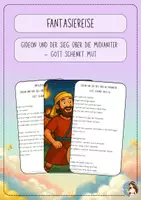 Vorschau - Mal- und Bastelvorlagen - Gideon und der Sieg über die Midianiter – Gott schenkt Mut - Deckblatt