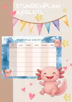 Vorschau - Mal- und Bastelvorlagen - Axolotl Materialpaket – kreative Klassenzimmergestaltung mit dem Lieblingstier der Kinder - Seite 2