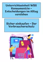 Vorschau - Arbeitsblätter - WBS - Sicher einkaufen – Der Verbraucherschutz - Deckblatt