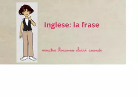 anteprima - Presentazioni / Lavagne - Impariamo a formare una frase in inglese - Pagina di copertina